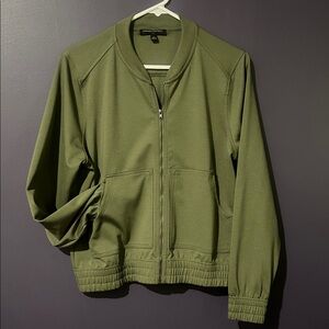 Banana Republic Olive Green Women's Bomber Jacket